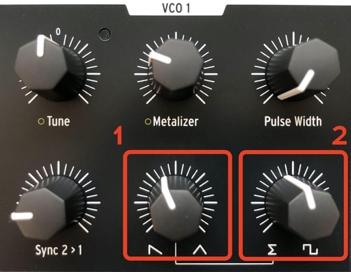 2 wave knobs