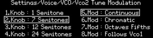 VCO2 tune mod