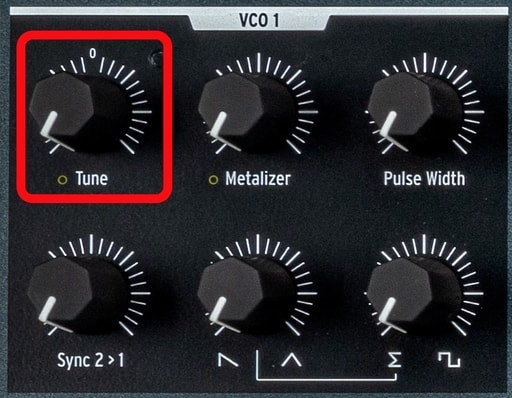 VCO1 tune