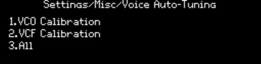 autotuning menu