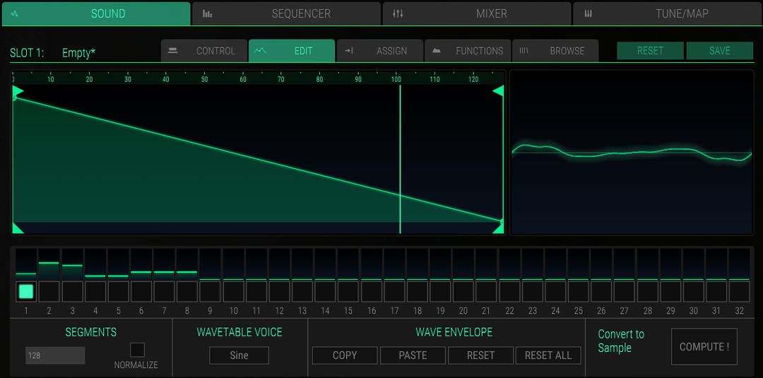 time synth edit harmonics