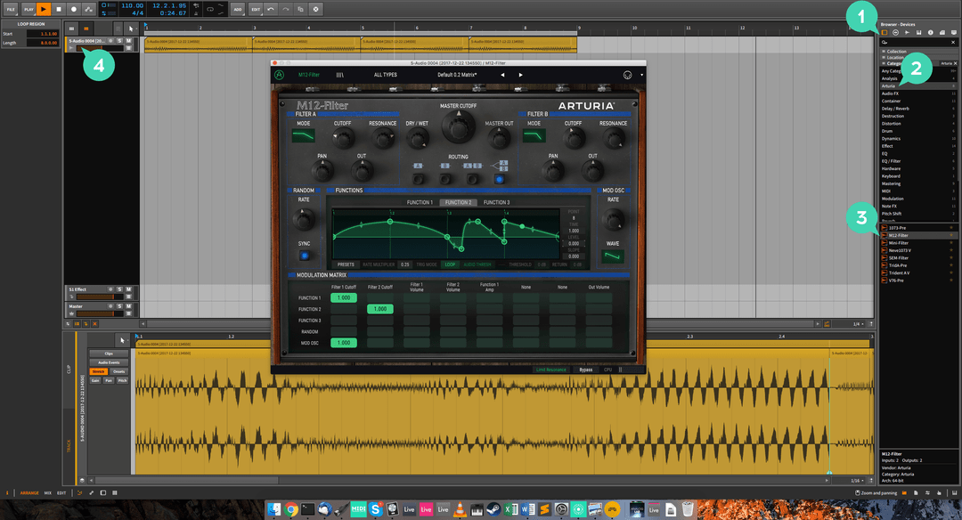 bitwig insert a virtual effect