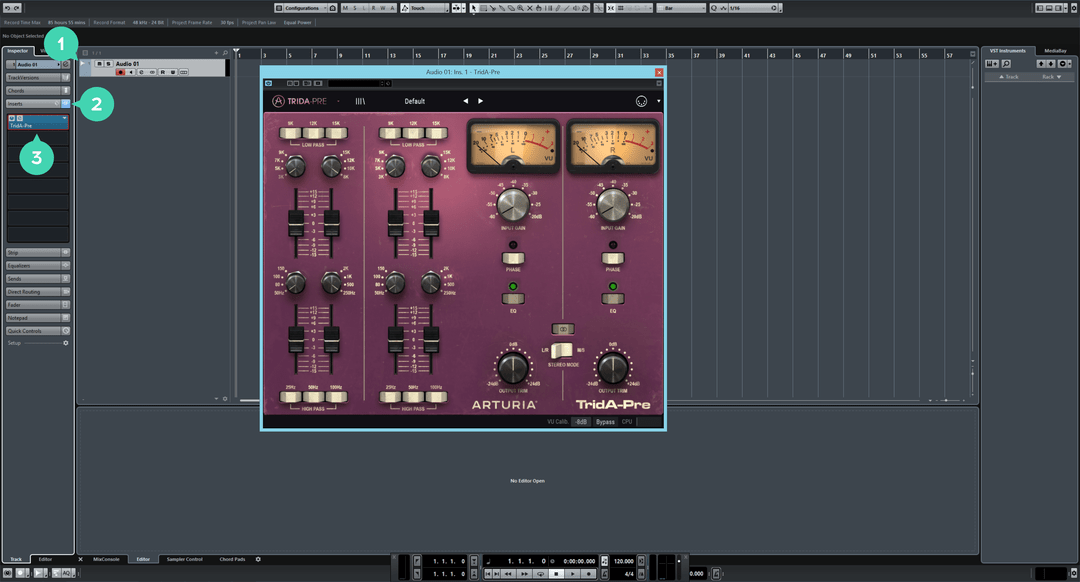 cubase9 insert virtual effect