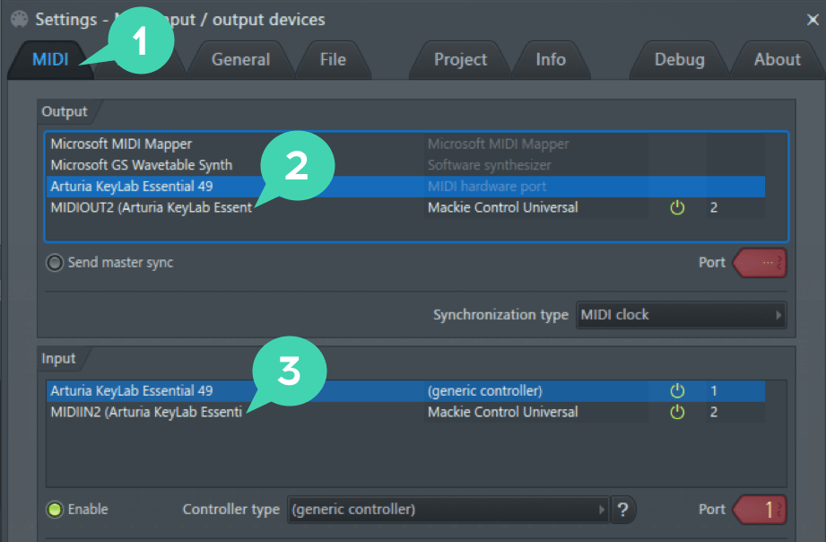 fl studio midi preferences
