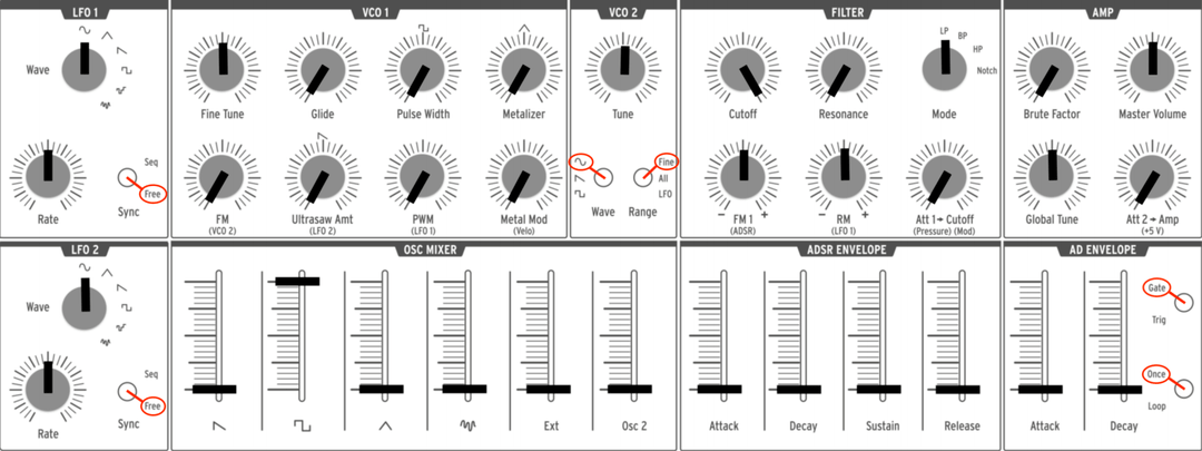 minibrute2 basic patch