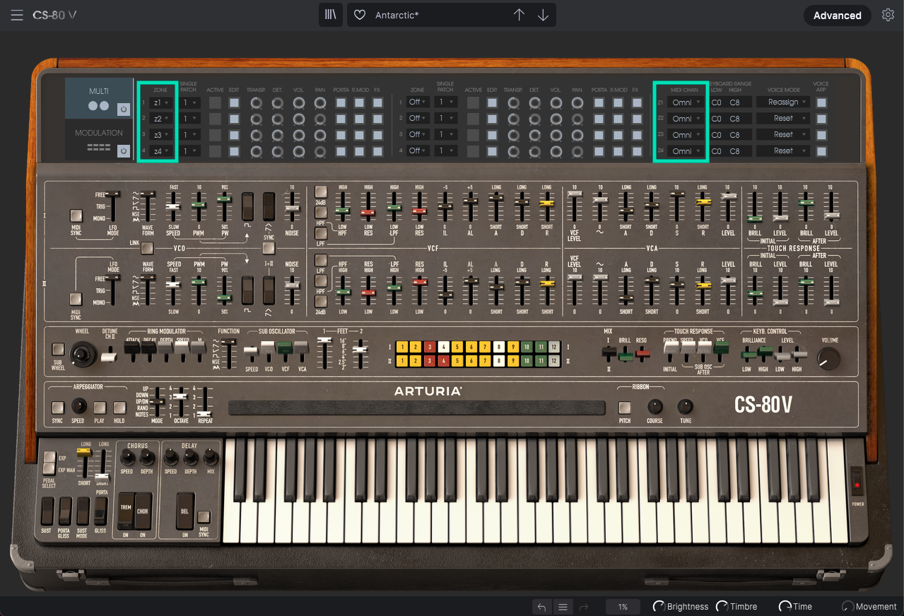 CS-80から音が出ない – Arturia FAQ