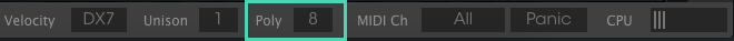 dx7 max poly count