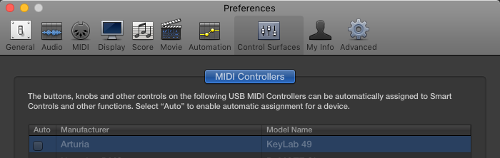logic control surface