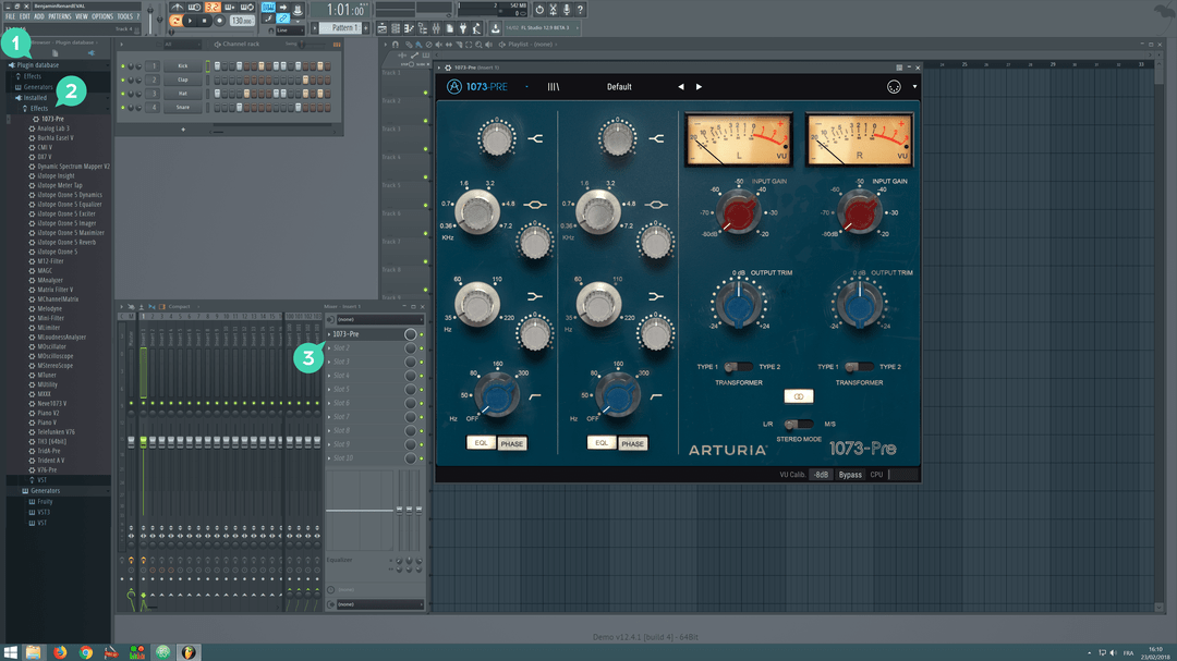 flstudio insert virtual effect