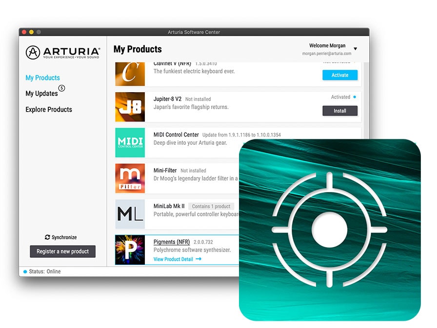 arturia software centre download